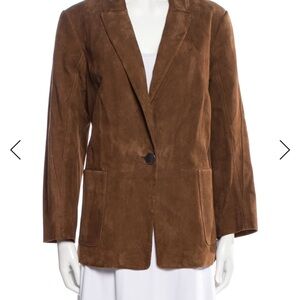 Kobi Halperin Rich Brown Suede Blazer